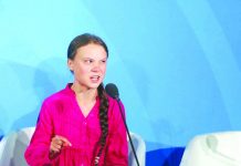 Swedish climate activist wins ‘Alternative Nobel’ Environmental activist Greta Thunberg, of Sweden, addresses the Climate Action Summit in the United Nations General Assembly, at U.N. headquarters, Sept. 23, 2019. AP