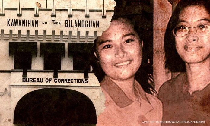Jacqueline and Marijoy Chiong Two of three previously released convicts in the rape-slay of sisters Jacqueline and Marijoy Chiong surrender to authorities following President Rodrigo Duterte’s order for released heinous crime offenders to “turn themselves in.” GIVE UP TOMORROW/FACEBOOK/CNN PH