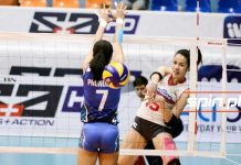 Jessica Galanza of Creamline Cool Smashers makes an attack. SPIN.PH PHOTO