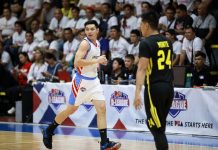 John Byron Villarias spearheaded the series victory for the Marinerong Pilipino Skippers with seven three-pointers during their game with the Technological Institute of the Philippines Engineers. PBA PHOTO