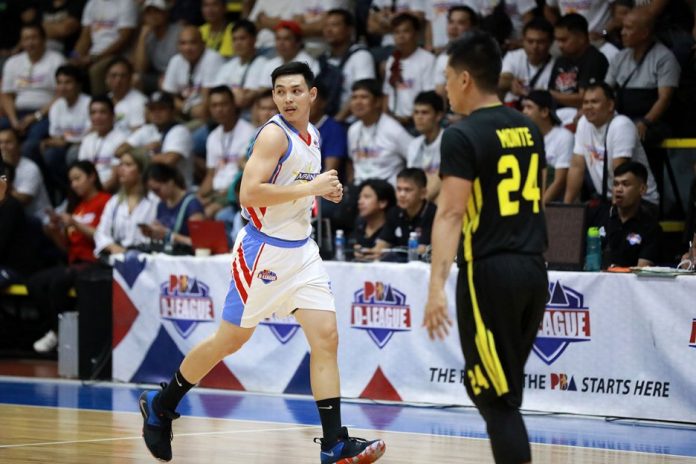 John Byron Villarias John Byron Villarias spearheaded the series victory for the Marinerong Pilipino Skippers with seven three-pointers during their game with the Technological Institute of the Philippines Engineers. PBA PHOTO