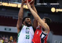 Khapri Alston of Columbian Dyip attacks the defense of Alaska Aces’ Siverino Baclao. ABS CBN SPORTS PHOTO