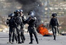 A Palestinian teen was shot by Israeli forces while demonstrating against Israel’s decades-long occupation of Palestinian territories near a fence between the Gaza Strip and Israel on Sept. 6, 2019. MIDDLE EAST MONITOR