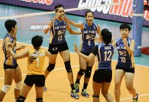 Philippine Air Force Lady Jet Spikers rolls to its fourth straight win in the Premier Volleyball League Open Conference. SPIN.PH PHOTO