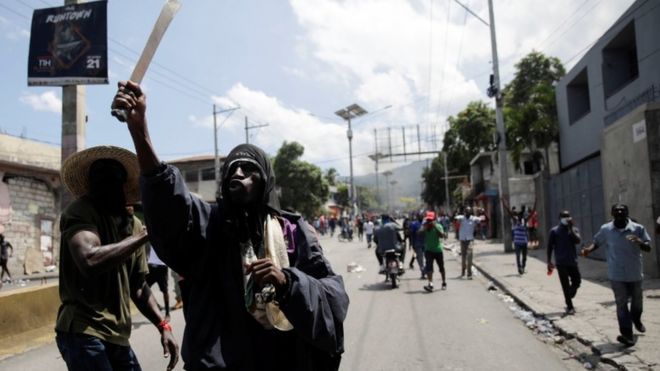 Fuel shortages, rising prices and allegations of government corruption sparked protests in the streets of Haiti in recent weeks. REUTERS