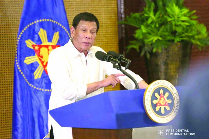 President Rodrigo Duterte President Rodrigo Duterte orders the National Food Authority to purchase the palay produce of local farmers at competitive prices during his press conference at the Malacañang Palace on Sept. 4, 2019. PCOO