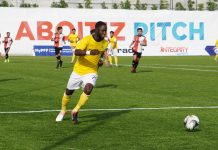 Robert Lopez Mendy finished with hat trick during Ceres-Negros FC’s match against the Philippine Air Force in Batangas. PFL FILE PHOTO