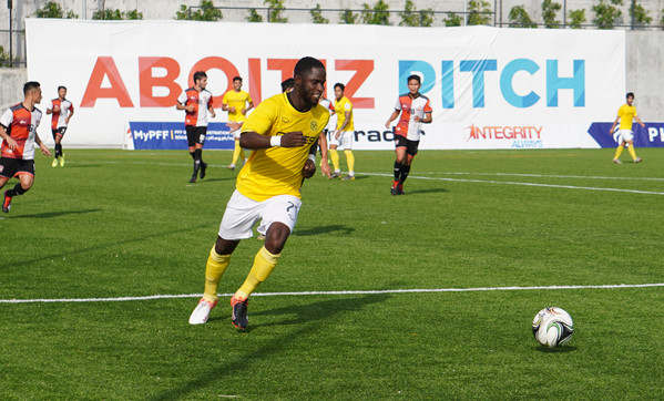 Robert Lopez Mendy Robert Lopez Mendy finished with hat trick during Ceres-Negros FC’s match against the Philippine Air Force in Batangas. PFL FILE PHOTO