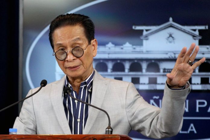 Presidential spokesperson Salvador Panelo