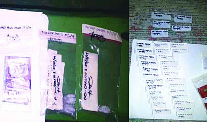 Shabu Boracay Police recovered these sachets of suspected shabu in a buy-bust operation in Boracay Island, Malay, Aklan on Sept. 13. MALAY POLICE STATION