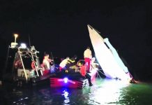 3 dead as speedboat ‘trying to set record’ crashes off Venice This image provided by firefighters shows the wreckage of a racing boat that allegedly smashed into a dam at the entrance of the Venice laguna, Italy, late Tuesday, Sept. 17, 2019. AP