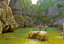 TANGKE. The famous saltwater lagoon in the island barangay of Gabi, Carles. IAN PAUL CORDERO
