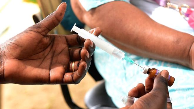 Vaccination Over 800,000 children are targeted for vaccination in the Democratic Republic of Congo after a measles outbreak killed more than 3,500 people in this country in 2019. AFP