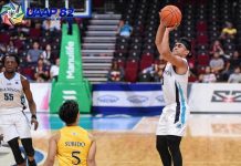 Valandre Chauca anchors Adamson University Falcons’ fourth quarter rally for a come-from-behind 78-71 win over University of Santo Tomas Growling Tigers. UAAP PHOTO