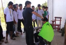 Antique caravan to give free services to ‘conflict’ areas An officer of the Philippine Army gives free haircut to a student in Barangay Tubudan, San Remigio, Antique last year. The Provincial Task Force to End Local Communist Armed Conflict will also conduct a two-day medical and dental mission and information caravan that will benefit around 1,500 individuals from Antique’s two towns starting today. MARGIE GADIAN/PNA