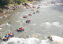 Antique to host 2nd National Extreme River Tubing Race Participants ride inner tubes down the Tibiao River during the first National Extreme River Tubing Race. PHILSTAR