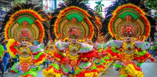 Barangay Estefania was adjudged champion in the street and arena dance competition and bagged Best in Concept and Choreography award during the 40th Ruby MassKara Festival highlights at the public plaza in Bacolod City on Sunday, Oct. 27, 2019. IAN PAUL CORDERO/PN