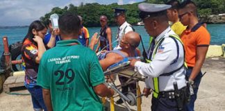 Fourteen paddlers were rescued while seven others were killed when the boat of a 21-member paddling team capsized off the shoreline of Barangay Manoc-Manoc in Boracay Island, Malay, Aklan on Sept. 25. COAST GUARD AKLAN