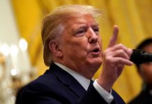 Trump suspends entry of immigrants United States President Donald Trump delivers remarks at Young Black Leadership Summit at the White House in Washington on Oct. 4. REUTERS/YURI GRIPAS