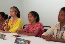 Lawyer Gerri Ann Villaruel (2nd from left), vice head of the Committee on Central Cultural Communities, talks about “Dayaw,” in celebrating the Indigenous Peoples’ Month in Bacolod City on Thursday. NANETTE L. GUADALQUIVER/PNA