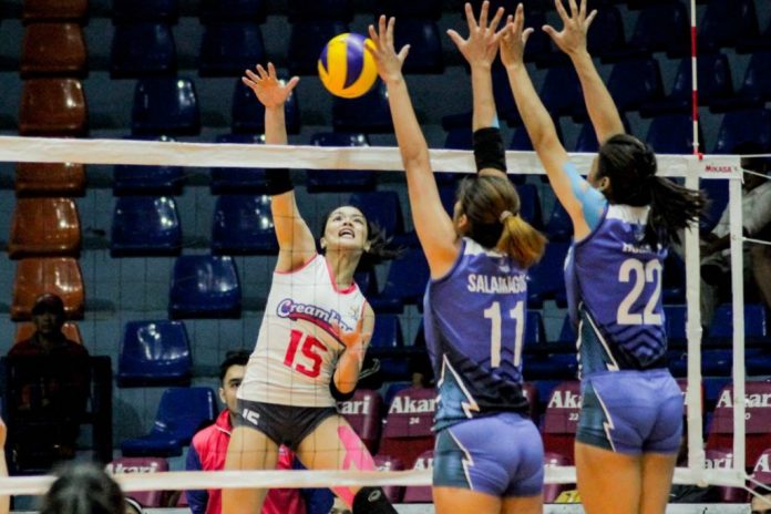 Jessica Galanza Jessica Galanza tallied 25 points in Creamline Cool Smashers’ win over the Creamline Cool Smashers in the 2019 Premier Volleyball League Open Conference in Bacolod City. SPORTS VISION PHOTO