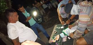 The 34-year-old Joseph Franco Ticar (left) was nabbed in an entrapment operation in Barangay Bulwang, Numancia, Aklan on Oct. 10. PHOTO RODNEL AGUIRRE