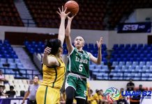 Negrense Pastrana lifts DLSU in UAAP women’s basketball Negrense Kent Jane Pastrana of De La Salle University Lady Archers goes for a floater. UAAP PHOTO