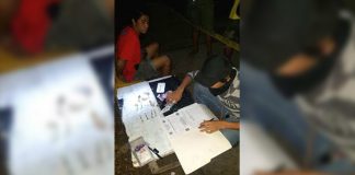 Former drug surrenderer Kim Cahilo (left) was arrested in an entrapment operation in Barangay Manoc-Manoc, Boracay Island, Malay, Aklan on Oct. 21. PDEA 6 PHOTO