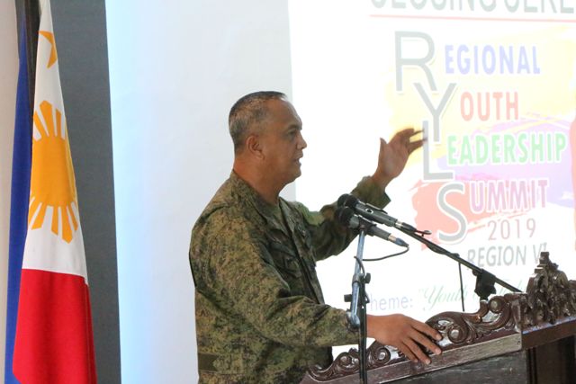 Major General Dinoh Dolina 3rd Infantry Division commander Major General Dinoh Dolina speaks during the 2nd Regional Youth Leadership Summit in Jamindan, Capiz. PIA