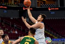Ateneo survives FEU, goes 11-0 in UAAP caging Ateneo de Manila University Blue Eagles’ Pat Maagdenberg scores a hook shot after losing his defender Barkley Ebona of Far Eastern University Tamaraws. UAAP PHOTO