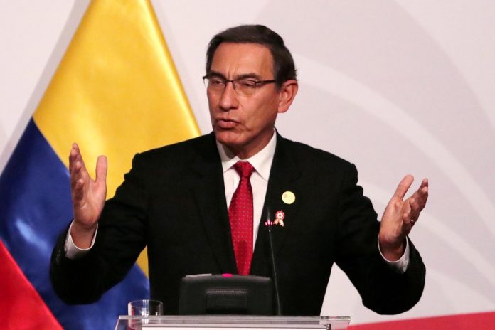 Peruvian President Martin Vizcarra Peruvian President Martin Vizcarra speaks during the 4th Pacific Alliance Summit in Lima, Peru on July 6. REUTERS/GUADALUPE PARDO/FILE PHOTO