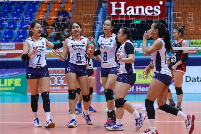 Petron Blaze Spikers Petron Blaze Spikers completed a sweep of the 2019 Philippine Superliga Invitational Cup eliminations. PSL PHOTO