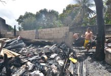 Jaro fires leaves P150-T damage This man tries to salvage anything of value after fire gutted their house in Barangay Sambag, Jaro district early morning on Tuesday. IAN PAUL CORDERO/PN