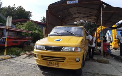 Sibalom’s public utility jeepney terminal Sibalom’s public utility jeepney terminal was temporarily transferred to a private lot in compliance with the national road clearing operation, according to Mayor Gian Carlo Occeña. The terminal used to occupy a portion of the road in the town proper. ANNABEL CONSUELO J. PETINGLAY/PNA