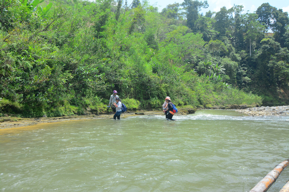 When the weather is fine, the water level is low and calm, it is safe to cross the river. 