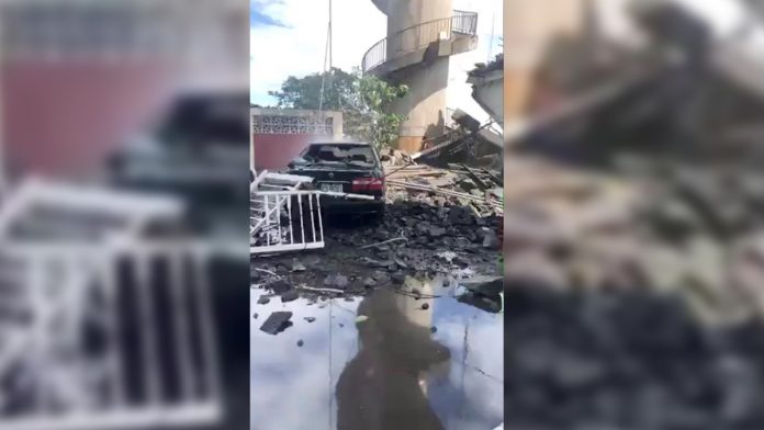 Taiwan bridge collapses A damaged car and debris from the collapsed Nanfang’ao Bridge are seen after a typhoon hit Su’ao in Yilan county, Taiwan on Oct. 1. XINMEI LIVE SEAFOOD VIA REUTERS
