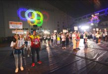 UNIGAMES athletes take their oath of sportsmanship during the opening ceremony on Oct. 20, 2019 at the University of San Agustin in Iloilo City.