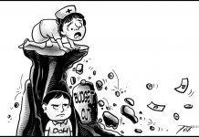 Editorial cartoon for October 14, 2019