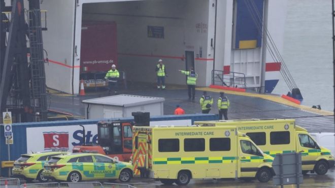 16 people found in lorry bound to Irish port Sixteen people were discovered in a lorry on a ferry travelling from France to the Irish port of Rosslare, Ireland on Nov. 21. PA