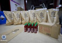 400 kilos of ‘ice’ seized in Australia Seized bottles of sriracha hot chilli sauce, which were later found to conceal “crystal meth or ice,” are seen in Sydney, Australia on Oct. 15. MANDATORY CREDIT NEW SOUTH WALES POLICE FORCE/HANDOUT VIA REUTERS