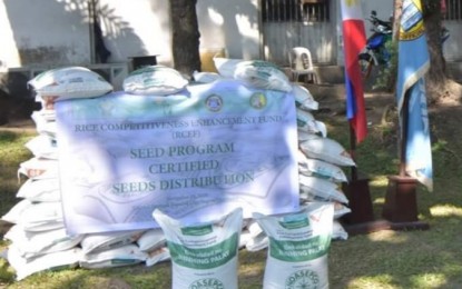 57,000 Negros farmers to get free rice seeds These bags of free certified rice seeds were distributed by the Philippine Rice Research Institute to the farmers of Negros Occidental on Nov. 19 as part of the implementation of the Rice Competitiveness Enhancement Fund. PIO NEGROS OCCIDENTAL