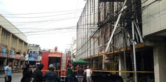 The aftermath of fire that hit a pension house in Bacolod City early morning on Tuesday. Archie Rey Alipalo/PN