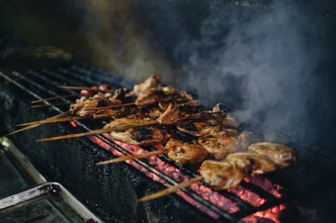 Hot beds of charcoal, fresh meat and grilling techniques honed through the years, produce one of the iconic dishes that easily identifies with Bacolod’s chicken inasal. PHOTO COURTESY OF LUCKY ALABADO