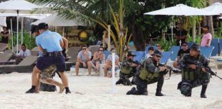 Security teams conducted a simulated kidnapping raid on Boracay Island, Malay, Aklan. BORACAY TOURIST ASSISTANCE CENTRE