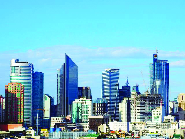 Buildings Philippine monetary officials forecast October 2019 inflation to decelerate to as much as 0.5 percent, slower than the 0.9 percent last September, but the upper end of the projection range for this month is 1.3 percent. WIKIMEDIA