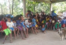 Antique IP school seeks more fund for ‘unfinished’ building Delia Pauden (right) holds classes for Ati children in their School for Living Tradition in Sitio Pantad, Barangay Igcalawagan, Tobias Fornier, Antique. DELIA PAUDEN