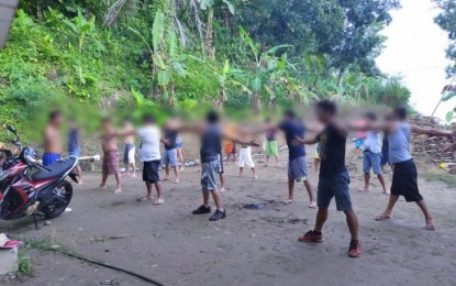 Drug Pusher-surrenderers REFORMED. Pusher-surrenderers undergo a “group dynamic activity” as part of their activities inside the Balay Silangan Reformation Center in Tapaz, Capiz. The second batch of surrenderers is set to complete the program this December. PDEA-6 PHOTO