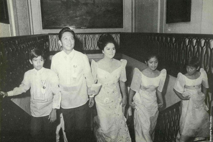 President Ferdinand Marcos and his family. Photo by Malacanang Photo Library