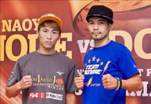 Japanese knockout artist Naoya Inoue (left) takes on Filipino boxer Nonito Donaire Jr. tonight in Saitama, Japan in a bantamweight unification world title fight.