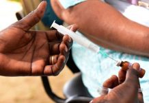 The government and the World Health Organization launched an emergency vaccination program in September that aimed to inoculate over 800,000 children amid measles outbreak in the Democratic Republic of Congo. AFP/GETTY